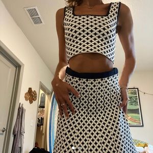 Blue and White bebe two piece set!!